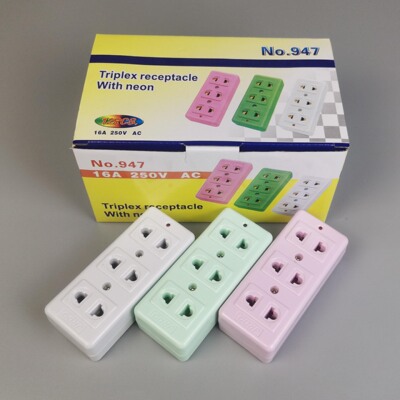 三色泰国插座出口coper排