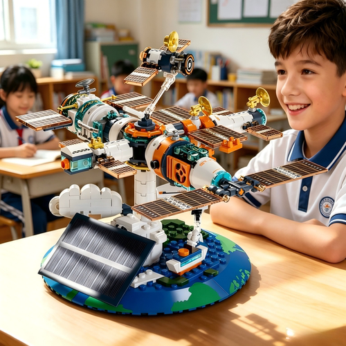 2026儿童玩具小女孩男生日礼物8到12岁以上学霸太阳能益智积木