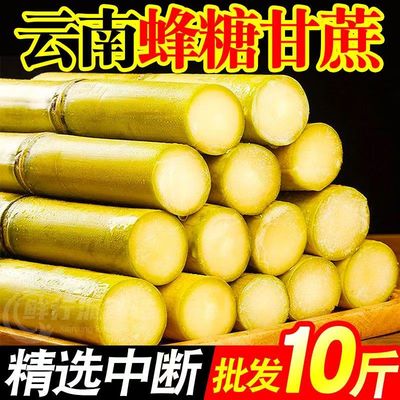 正宗云南黄皮甘蔗新鲜水果当季脆甜黄金甘蔗农家自种特产现砍现发