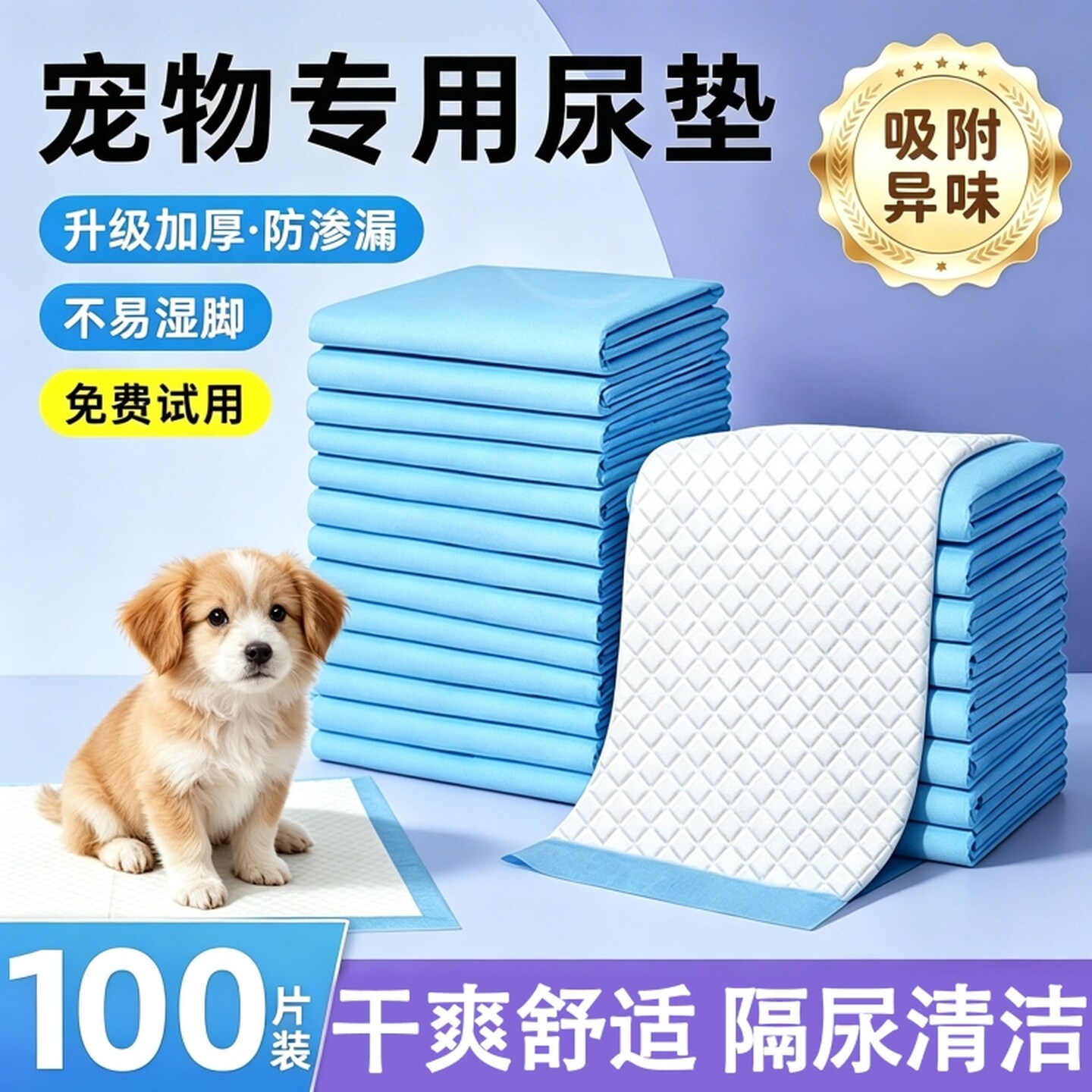 狗狗隔尿垫小狗定点上厕所一次性加厚除吸水臭护理尿垫宠物隔尿垫