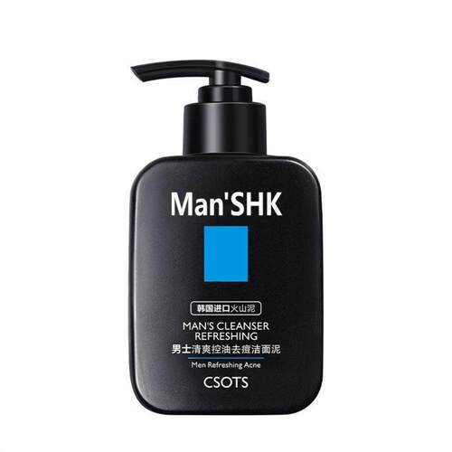 洁芙泉男士清爽控油洁面泥净透