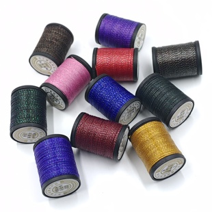 念藤0.5mm高光扁闪金蜡线洒金线DIY手工编织蜡线带金闪的蜡线58米