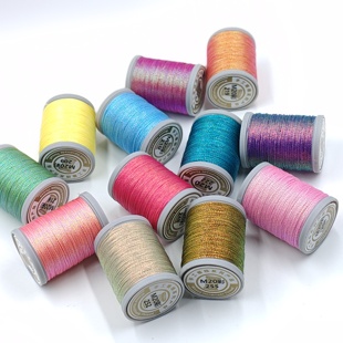 念藤0.2㎜幻彩蜡线彩金线炫彩线手工编织DIY花朵小动物配线130米