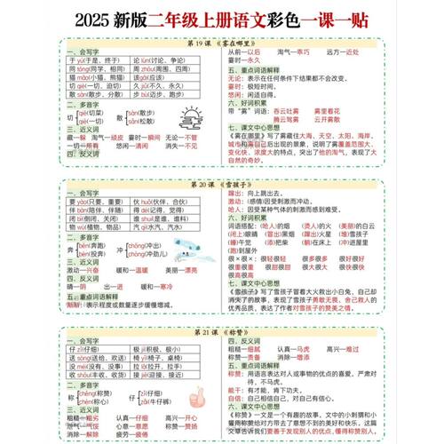 25年新人教版二上语文一