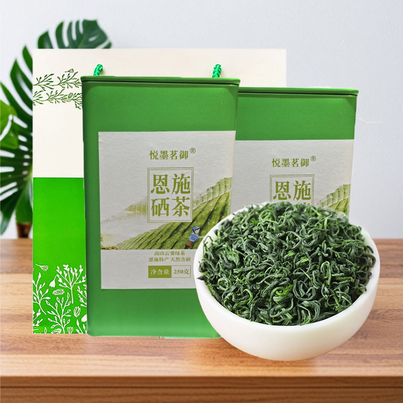 绿茶2026新茶茶叶特级恩施硒茶玉露毛尖明前栗香型明前茶湖北硒茶