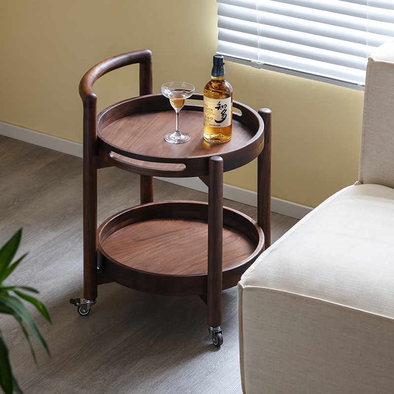 黑胡桃之家北美黑胡桃实木小边几