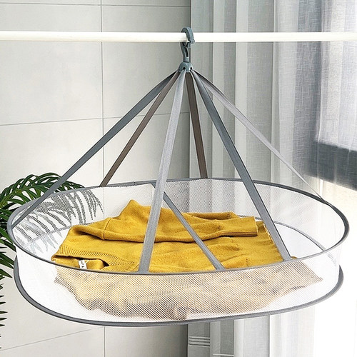 慕纱夫人单层长方形有围挡晒衣篮