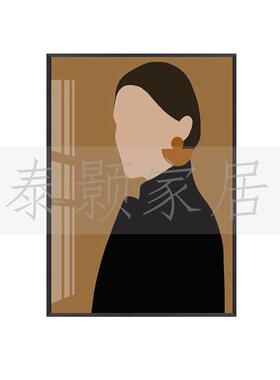 毛毡衣服现代极简样板房衣帽间软装饰品简约衣柜展厅道具托盘组合