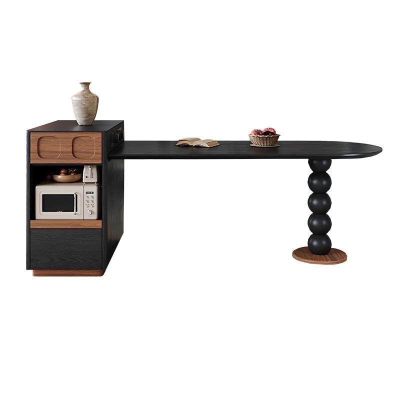 法式中古风岛台餐桌一体可伸缩可嵌入式微波炉款中小户型餐岛台,住宅家具,岛台,淘宝优惠券,粉丝福利购,淘宝优惠卷