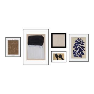 静谧时光侘寂风客厅组合装饰画北欧沙发背景墙壁画抽象简约挂画