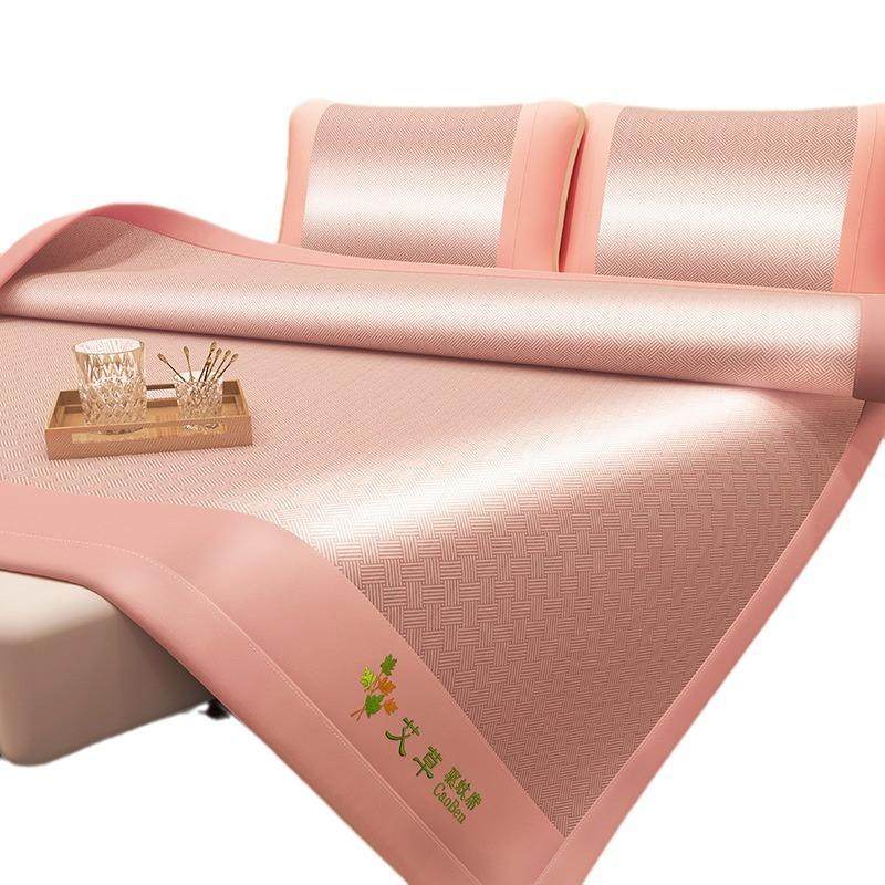 艾草凉席夏天新款2024新款凉席夏季草席席子床垫冬夏两用凉席冰丝,床上用品,冰丝席,淘宝优惠券,粉丝福利购,淘宝优惠卷