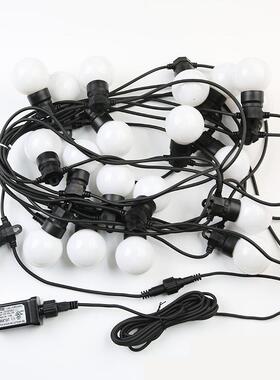 户外ledg50球泡灯串太阳能庭院露营氛围彩灯球形防水装饰灯串