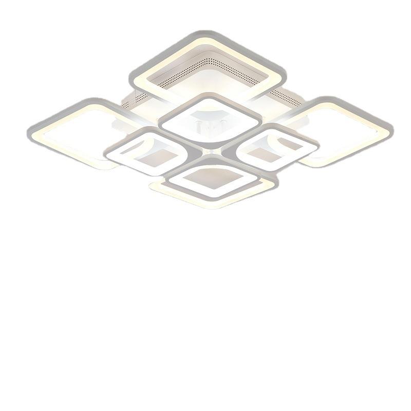 0长方形客厅灯具LED吸顶灯无极调光天空之城房间灯卧室AI语音灯饰