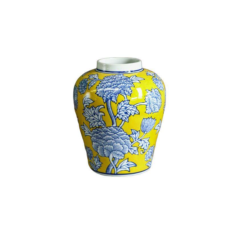 新中式仿真石榴插花花瓶陶瓷摆件花瓶装饰摆件客厅玄关青花瓷花瓶,家居饰品,花瓶,淘宝优惠券,粉丝福利购,淘宝优惠卷