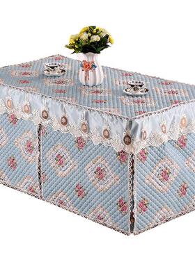 9WOR12片电炉罩新款加厚烤火罩套冬季夹棉长方形取暖茶几桌罩电暖