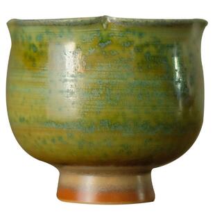 景德镇手拉坯花口葵口高足窑变釉郁金香陶瓷主人杯女士家用茶杯