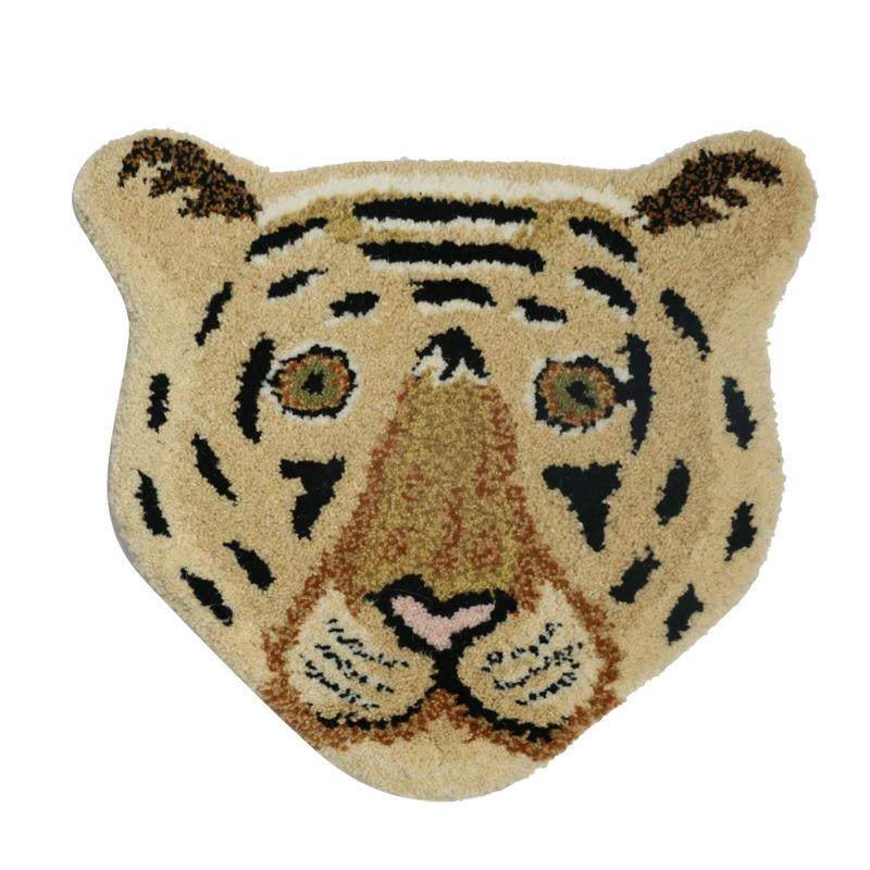 印度创意动物造型纯手工羊毛地毯卧室客厅儿童房金钱豹狮子北极熊,居家布艺,地毯,淘宝优惠券,粉丝福利购,淘宝优惠卷