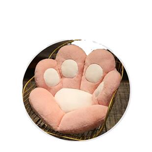 网红卡通猫爪毛绒坐垫小沙发坐垫可爱男女生办公室家用座椅垫靠垫