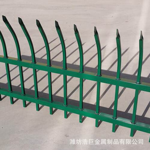 厂家供应锌钢绿化栅栏园林铁艺花坛护栏热镀锌钢草坪护栏