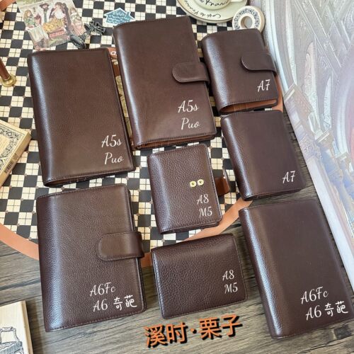 溪时手帐【栗子】焦茶mbox lux意大利植鞣联盟+干邑头层牛皮