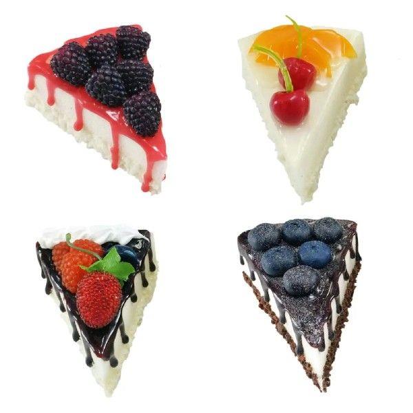 Artificial Cake Slice Photography Props Display Fake Slice