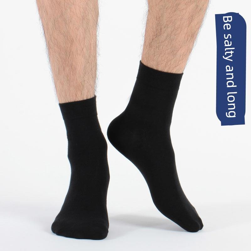 10 Pairs/lot Men Bamboo Fiber Socks Men Breathable Long Sock