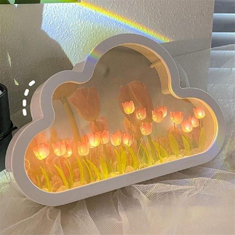 Tulip Night Light Bedroom Lamp Simulation Flower Night