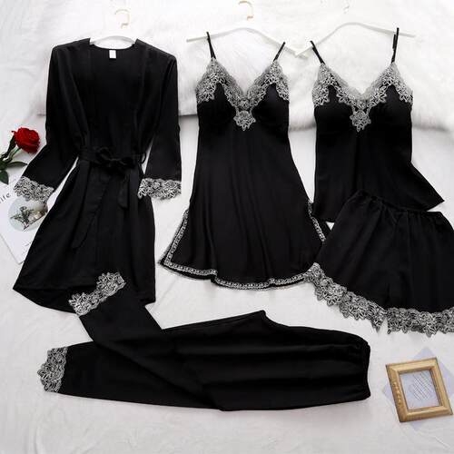Erotic lingerie lace sexy lace suspenders nightgown