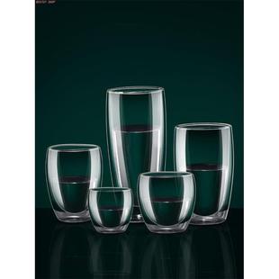 Glass Double Walled Heat Insulated Tea Cup coffee mug 玻璃杯