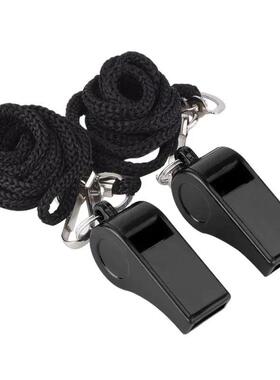 High Quality Black Whistle Referee Game Halter Whistle Outdo