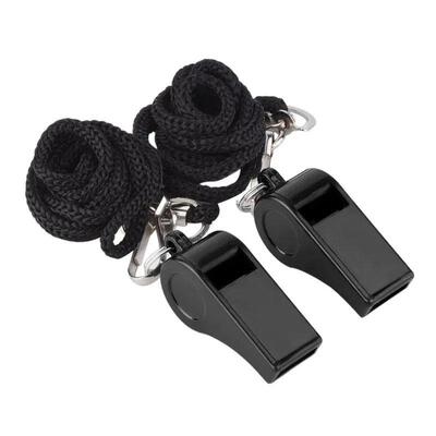 High Quality Black Whistle Referee Game Halter Whistle Outdo