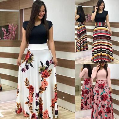 African Dresses For Ladies Summer Maxi Dress Women Clothes女