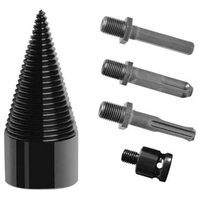 Firewood Log Splitter Drill Bit with Round Square Hexagon
