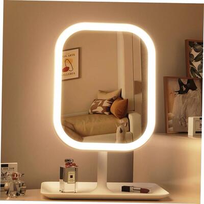 LED makeup mirror with lamp desktop fill light small mirror