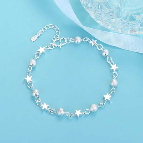 Fashion 925 Sterling Silver Bracelets for Women Small Star F
