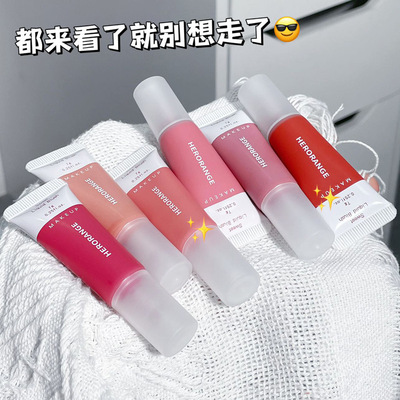 HERORANGE~液体腮红色哑光持妆显嫩腮红膏韩系嫩妹显白彩妆胭脂