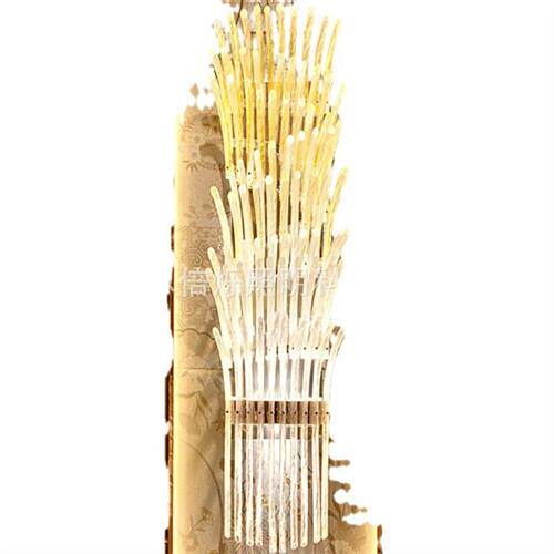 工程灯具宴会厅大型水晶玻璃吊灯酒店大堂所售楼部创意灯饰蜡烛