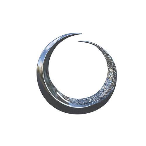 大型不锈钢雕塑定制户外凤凰海豚鹿鲸鱼兔圆环公园玻璃钢景观摆件