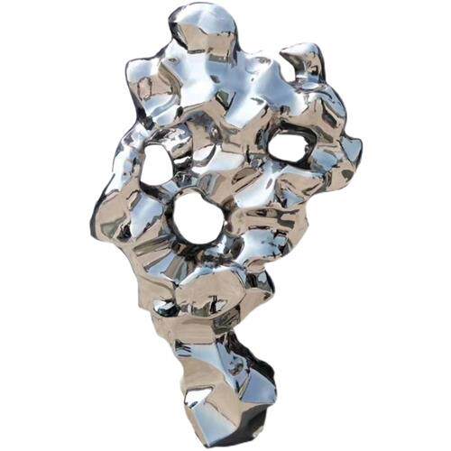 大型不锈钢雕塑定制镜面拉丝校园广场月亮圆环鹿金属创意户外摆件