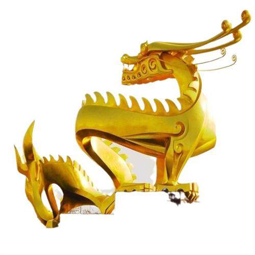 大型不锈钢金属抽象飘带景观不锈钢龙雕塑户外广场公园庭院大摆件