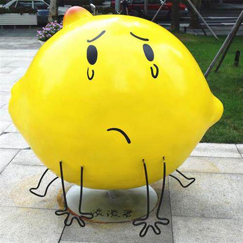 商场购物陈淡淡君模型玻璃钢卡通雕塑商业街餐厅网红打卡迎宾摆件