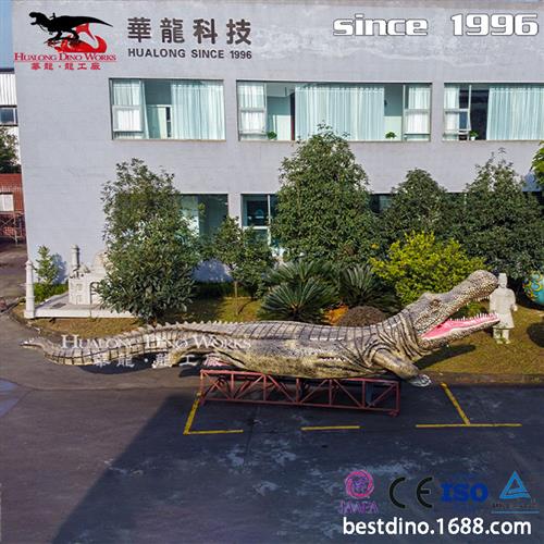 仿真动物仿真恐龙制作源头工厂机械电动鳄鱼模型景区引流美陈