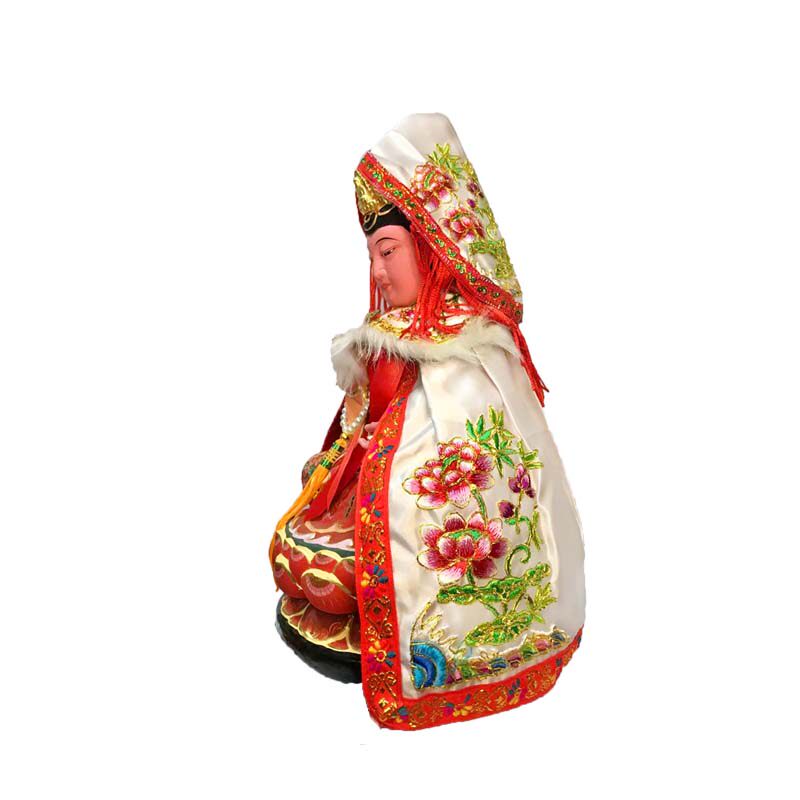 佛像衣服 刺绣双层带帽子套装披风套装菩萨披袍观音莲花带帽披衣