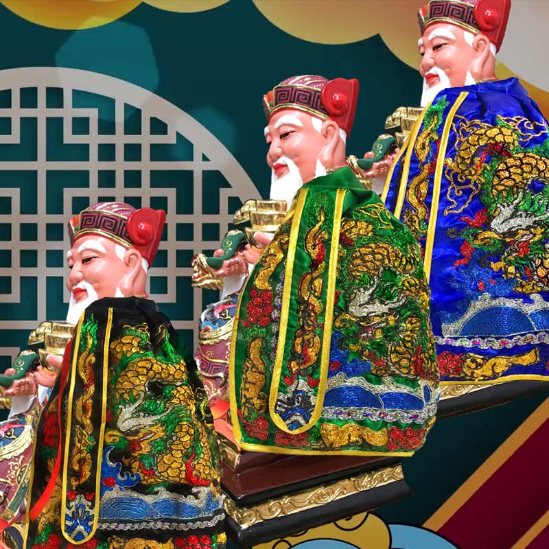 神像披风斗篷龙五爷关老爷披风手工凸绣龙袍斗篷神明衣财神袍佛具