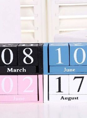 Kalender Abadi Kayu Antik Blok Abadi Tampilan Tanggal Bulan