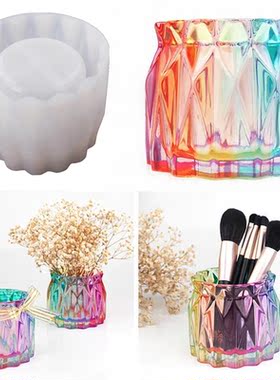 Pen Container Stable Healthy Decorative Round Shape Storage