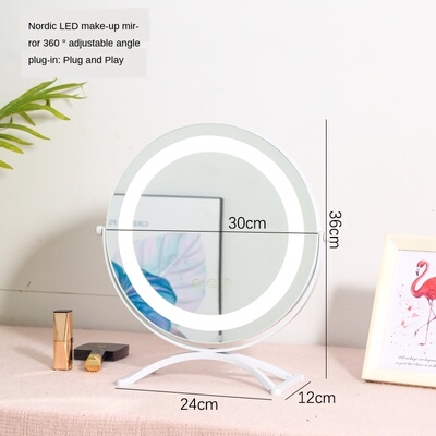 Makeup Mirror Desktop Led Desktop with Light Large Vanity