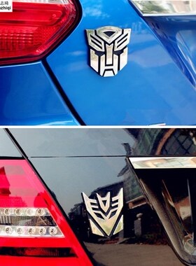 ABS 3d Car Sticker Transformers For Car Auto Logo Window Ta
