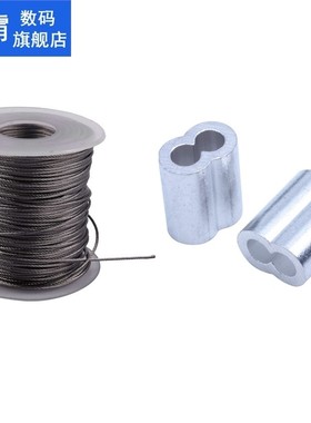 Hoisting Lifting 7X7 1mm Dia Stainless Steel Flexible Wire R