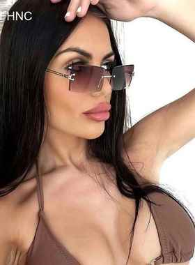 Oversized Driving Spectacles Women Square Sunglasses Round